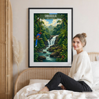 Sinharaja - Sri Lanka - Travel Poster Print Modern Style Wall Art - Art Print - Travel Art Poster