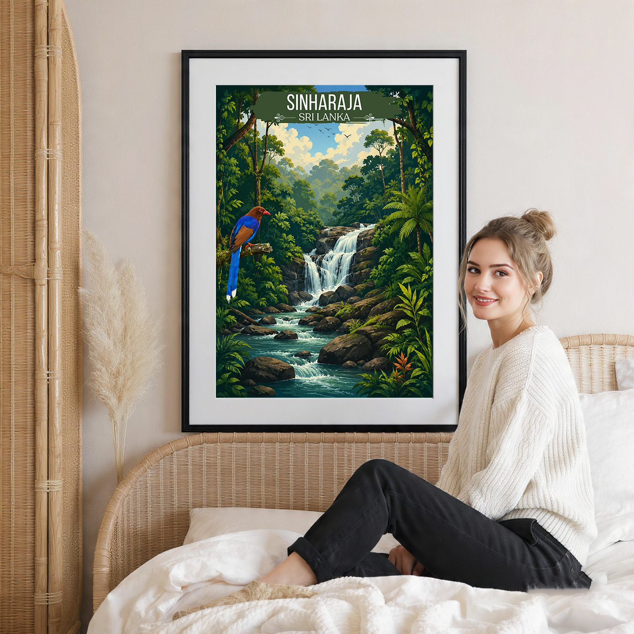 Sinharaja - Sri Lanka - Travel Poster Print Modern Style Wall Art - Art Print - Travel Art Poster