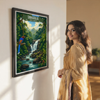 Sinharaja - Sri Lanka - Travel Poster Print Modern Style Wall Art - Art Print - Travel Art Poster