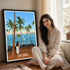 Sri Lanka - Travel Poster Print Modern Style Wall Art - Art Print - Travel Art Poster