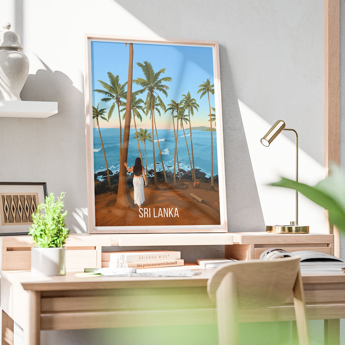 Sri Lanka - Travel Poster Print Modern Style Wall Art - Art Print - Travel Art Poster