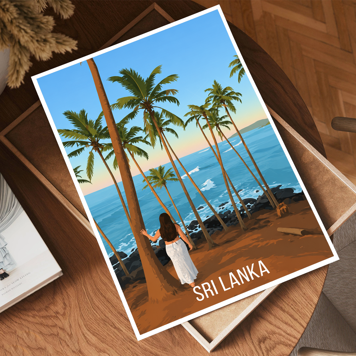 Sri Lanka - Travel Poster Print Modern Style Wall Art - Art Print - Travel Art Poster