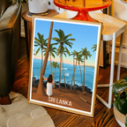 Sri Lanka - Travel Poster Print Modern Style Wall Art - Art Print - Travel Art Poster