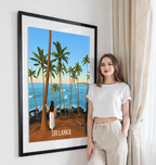 Sri Lanka - Travel Poster Print Modern Style Wall Art - Art Print - Travel Art Poster