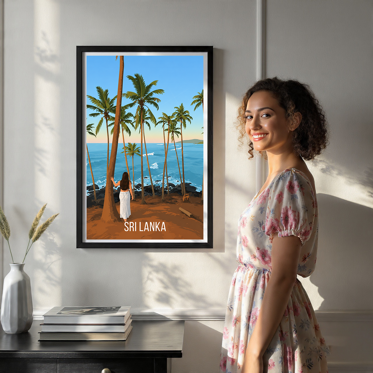 Sri Lanka - Travel Poster Print Modern Style Wall Art - Art Print - Travel Art Poster