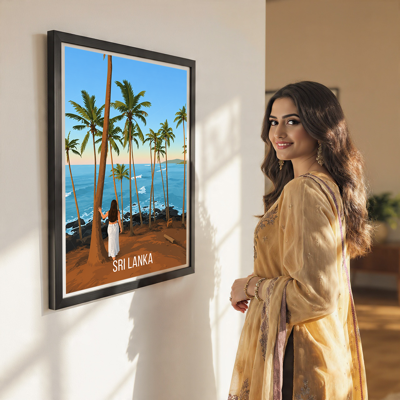 Sri Lanka - Travel Poster Print Modern Style Wall Art - Art Print - Travel Art Poster