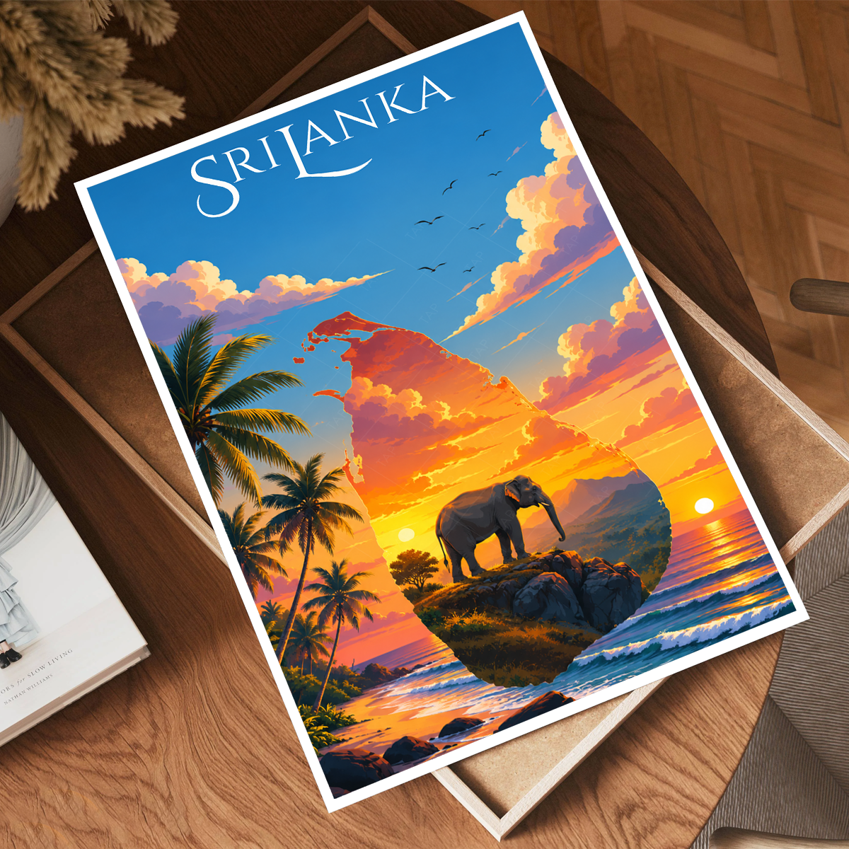 Sri Lanka - Travel Poster Print Modern Style Wall Art