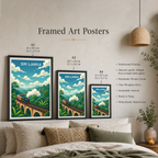 Sri Lanka - Travel Poster Print Modern Style Wall Art