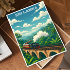 Sri Lanka - Travel Poster Print Modern Style Wall Art
