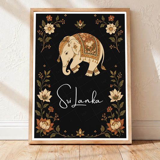 Sri Lanka - Travel Poster Print Modern Style Wall Art - Art Print - Travel Art Poster