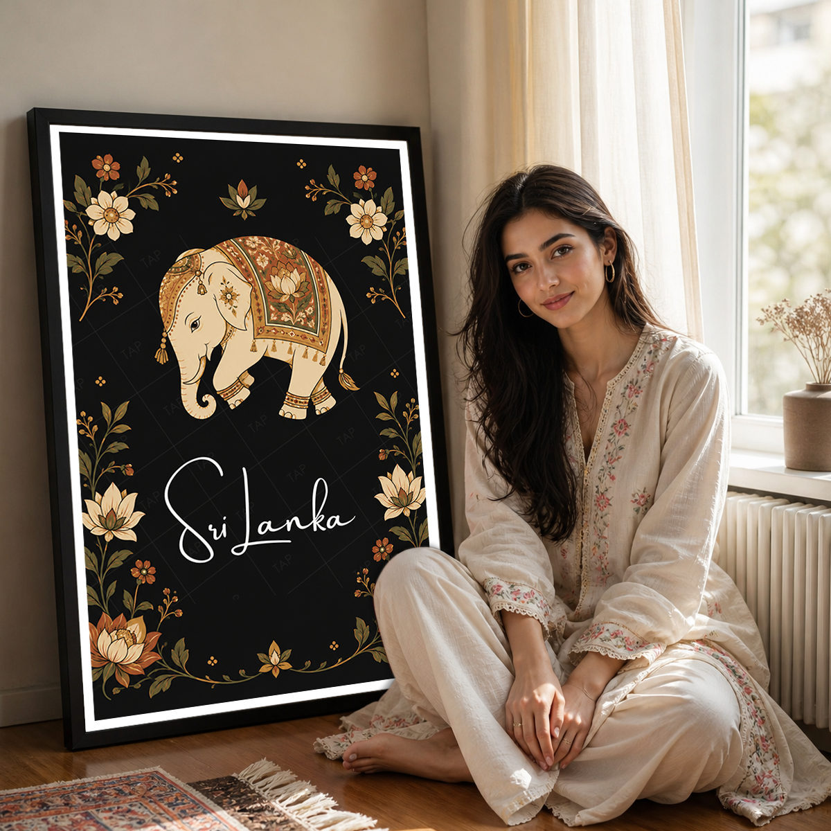Sri Lanka - Travel Poster Print Modern Style Wall Art