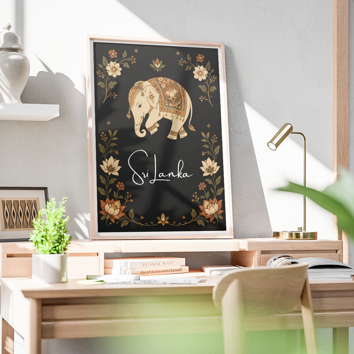 Sri Lanka - Travel Poster Print Modern Style Wall Art