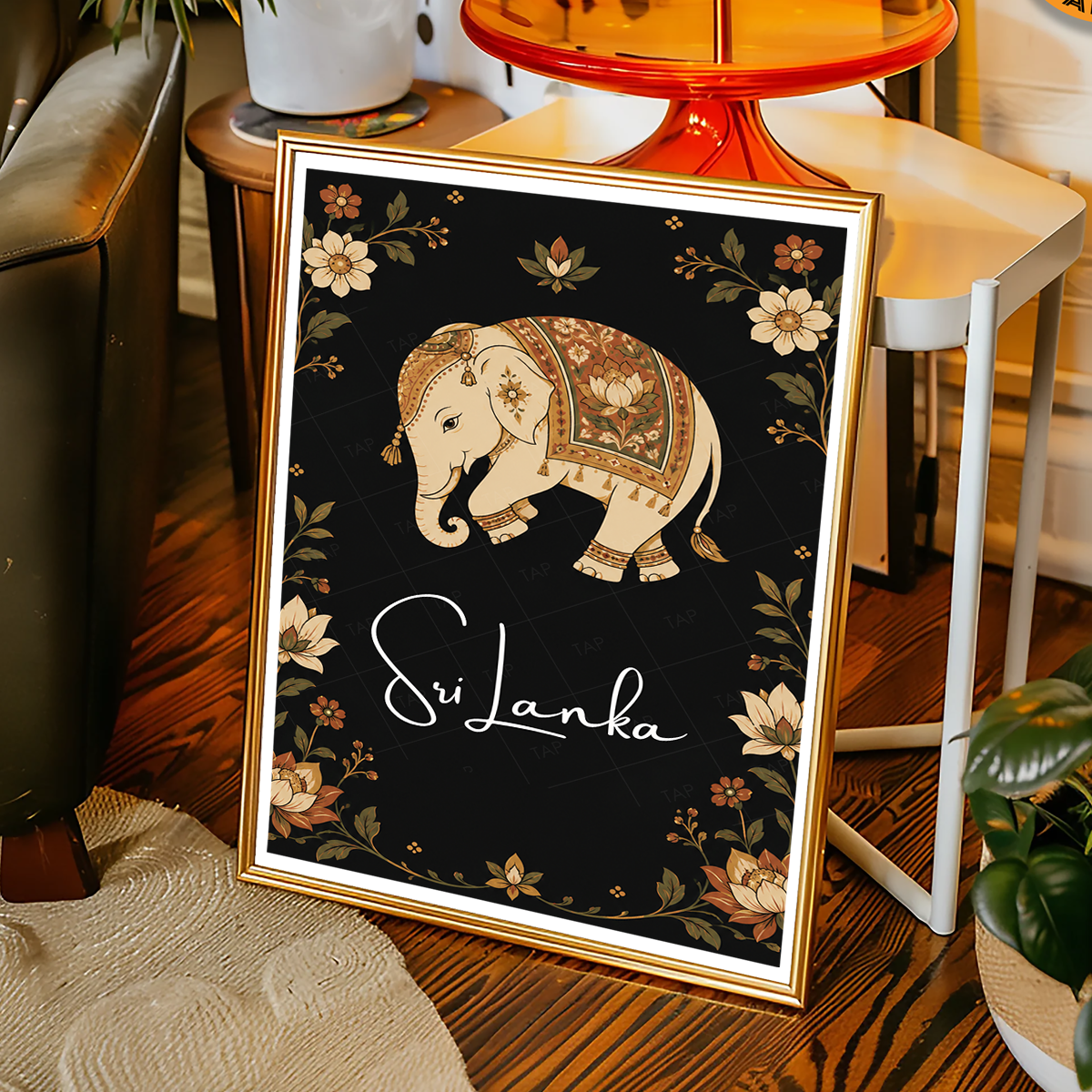 Sri Lanka - Travel Poster Print Modern Style Wall Art