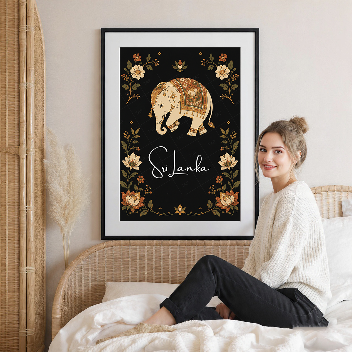 Sri Lanka - Travel Poster Print Modern Style Wall Art