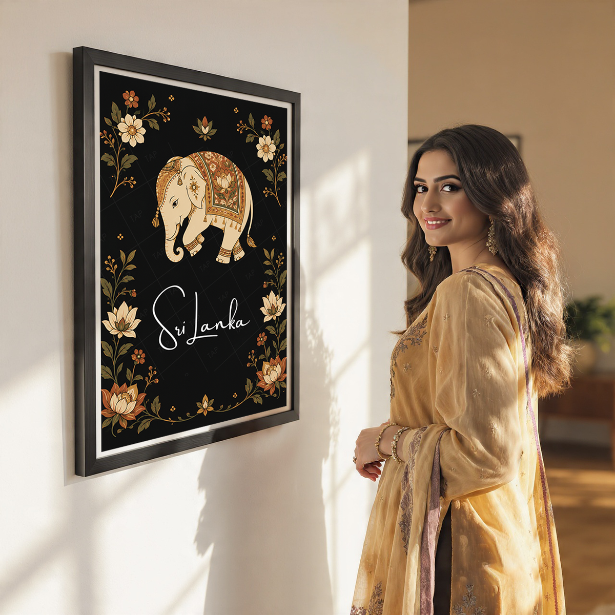 Sri Lanka - Travel Poster Print Modern Style Wall Art