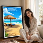Trincomalee - Sri Lanka - Travel Poster Print Modern Style Wall Art