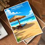 Trincomalee - Sri Lanka - Travel Poster Print Modern Style Wall Art