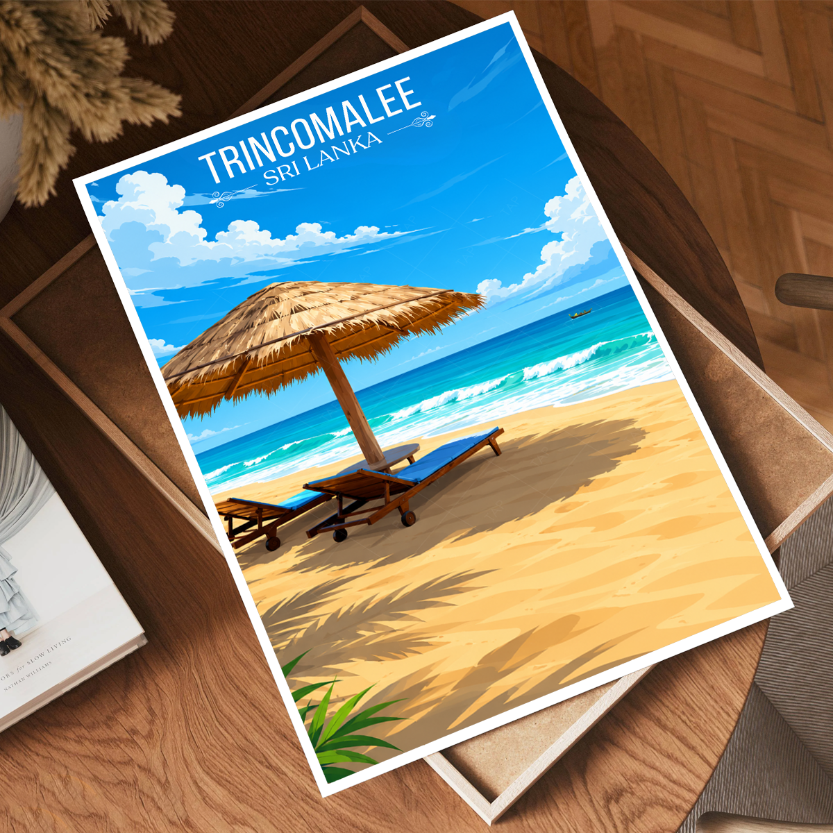 Trincomalee - Sri Lanka - Travel Poster Print Modern Style Wall Art