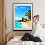 Unawatuna - Sri Lanka - Travel Poster Print Modern Style Wall Art