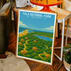 Yala National Park - Sri Lanka - Travel Poster Print Modern Style Wall Art