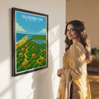 Yala National Park - Sri Lanka - Travel Poster Print Modern Style Wall Art