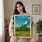 Yala National Park - Sri Lanka - Travel Poster Print Modern Style Wall Art