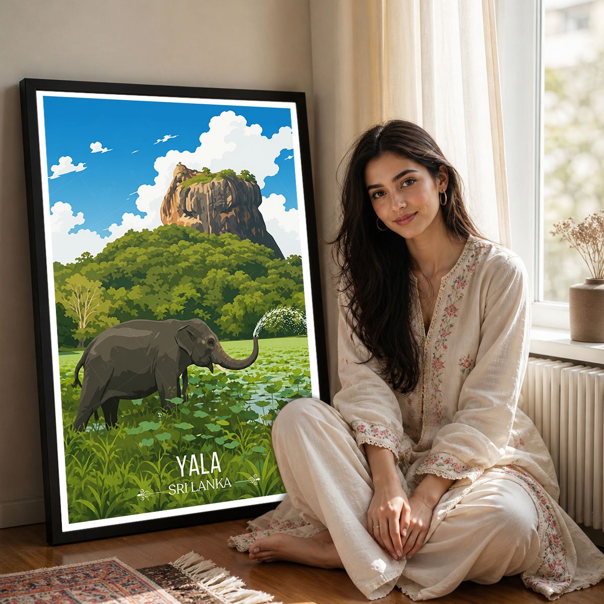 Yala - Sri Lanka - Travel Poster Print Modern Style Wall Art