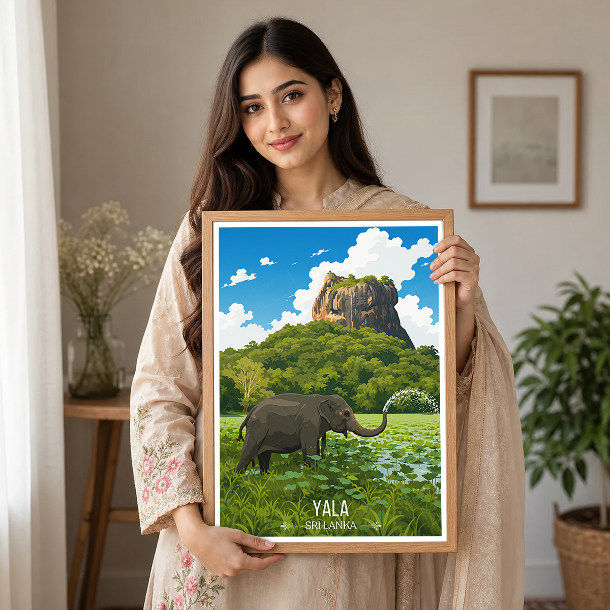 Yala - Sri Lanka - Travel Poster Print Modern Style Wall Art