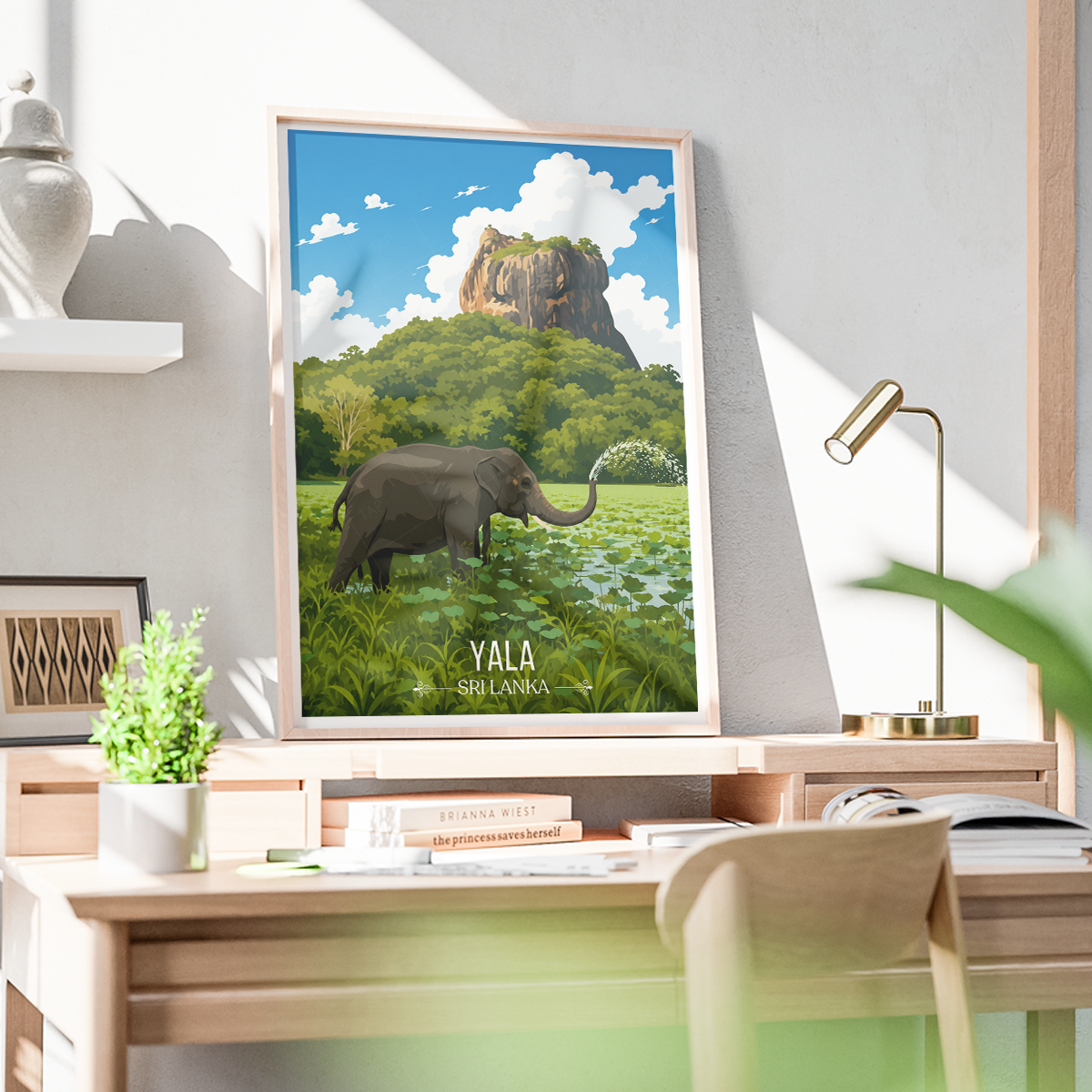 Yala - Sri Lanka - Travel Poster Print Modern Style Wall Art