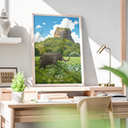Yala - Sri Lanka - Travel Poster Print Modern Style Wall Art