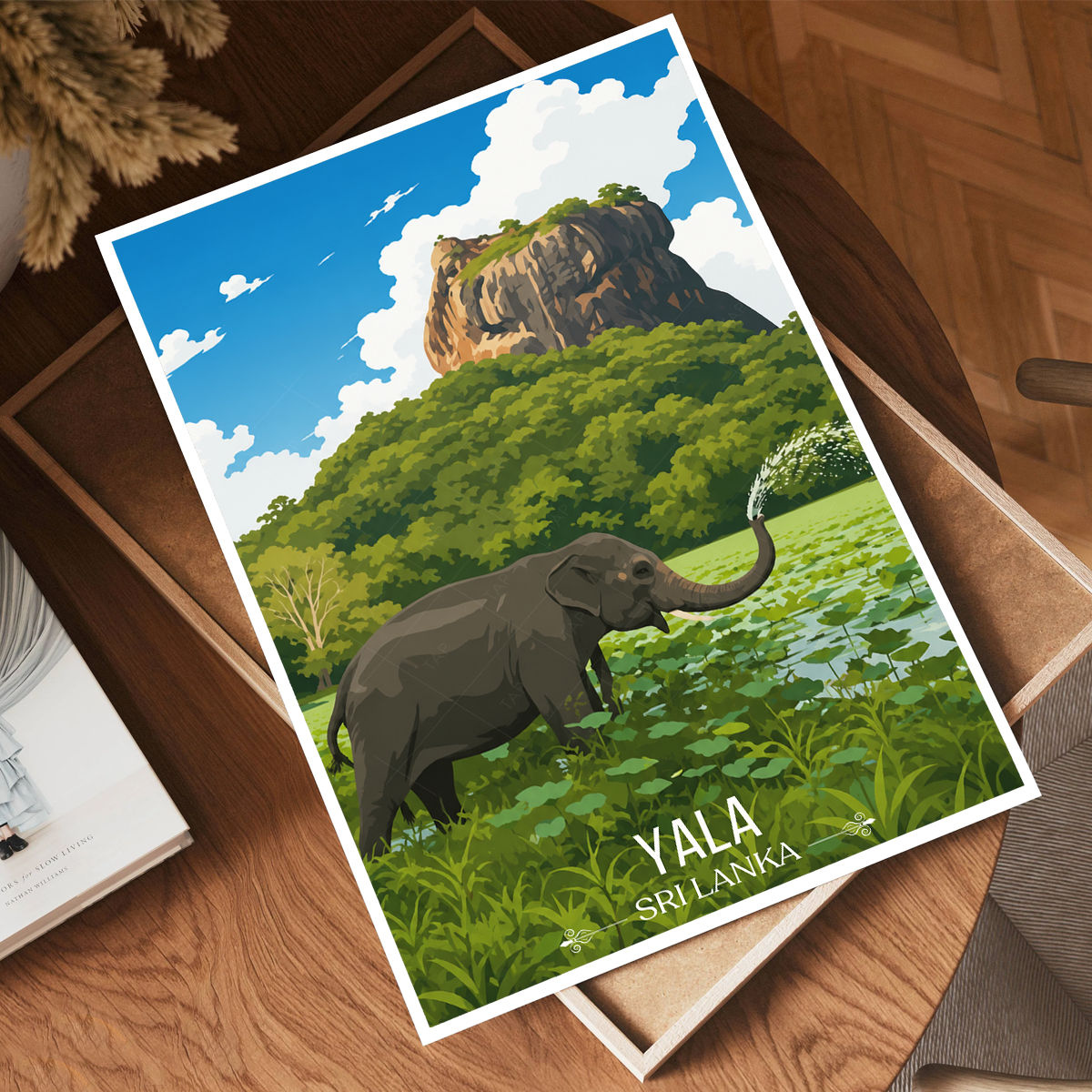 Yala - Sri Lanka - Travel Poster Print Modern Style Wall Art