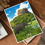 Yala - Sri Lanka - Travel Poster Print Modern Style Wall Art