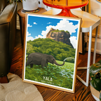 Yala - Sri Lanka - Travel Poster Print Modern Style Wall Art