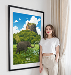 Yala - Sri Lanka - Travel Poster Print Modern Style Wall Art