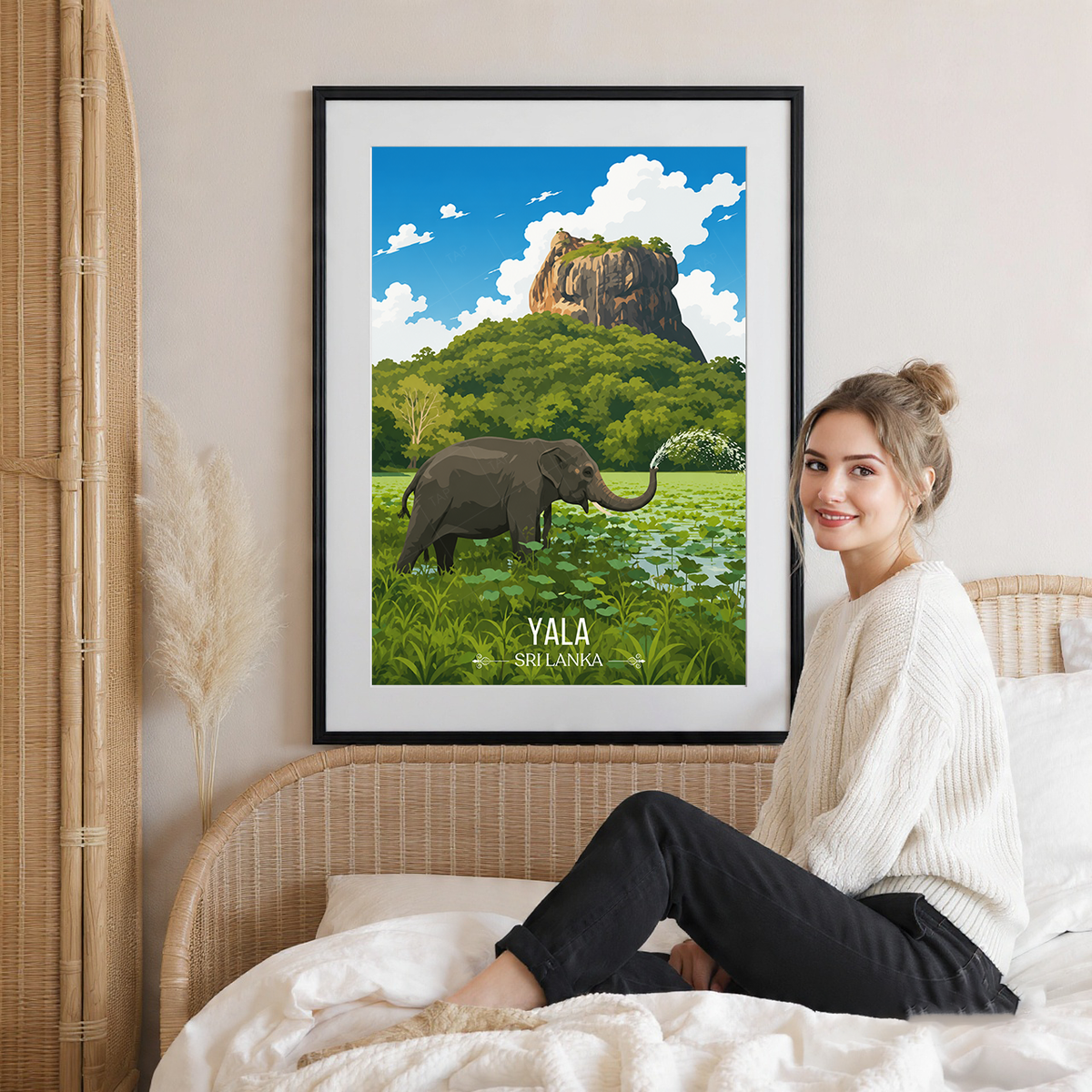 Yala - Sri Lanka - Travel Poster Print Modern Style Wall Art