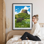 Yala - Sri Lanka - Travel Poster Print Modern Style Wall Art