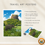 Yala - Sri Lanka - Travel Poster Print Modern Style Wall Art