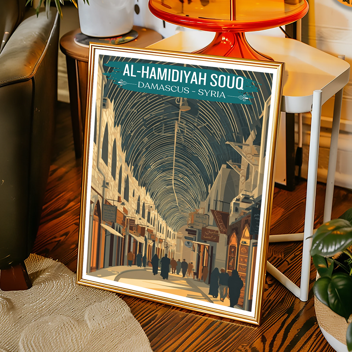 Al-Hamidiyah - Syria - Travel Poster Print Modern Style Wall Art