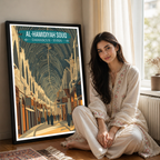 Al-Hamidiyah - Syria - Travel Poster Print Modern Style Wall Art
