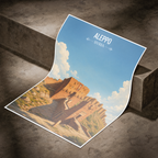 Aleppo - Syria - Travel Poster Print Modern Style Wall Art