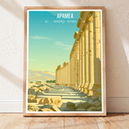 Apamea - Syria - Travel Poster Print Modern Style Wall Art