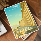 Apamea - Syria - Travel Poster Print Modern Style Wall Art