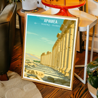 Apamea - Syria - Travel Poster Print Modern Style Wall Art
