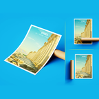 Apamea - Syria - Travel Poster Print Modern Style Wall Art
