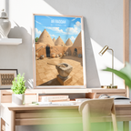 Ar Raqqah - Syria - Travel Poster Print Modern Style Wall Art
