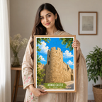 Arwad Castle - Syria - Travel Poster Print Modern Style Wall Art