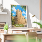 Arwad Castle - Syria - Travel Poster Print Modern Style Wall Art