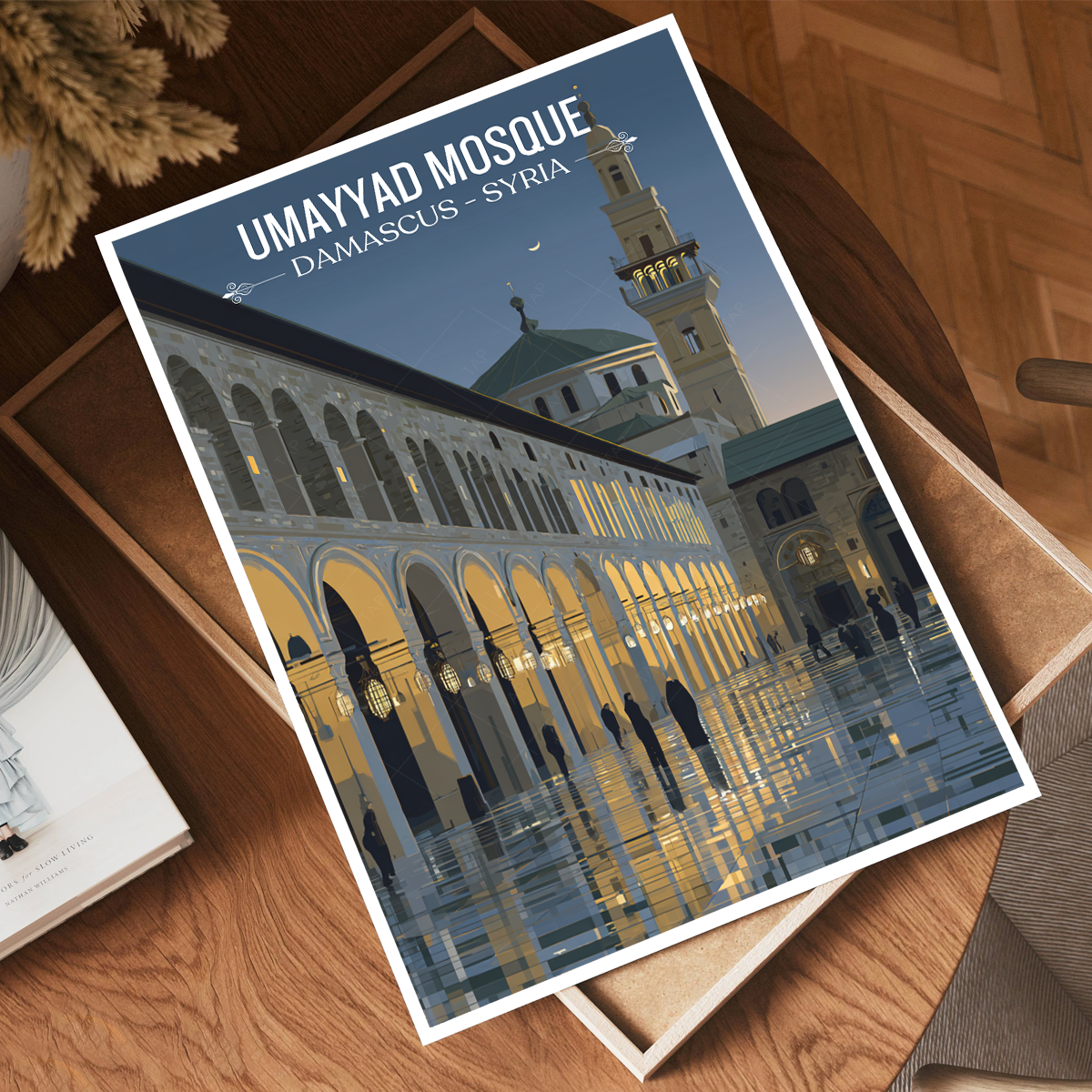 Damascus - Syria - Travel Poster Print Modern Style Wall Art