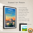 Damascus - Syria - Travel Poster Print Modern Style Wall Art