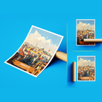 Damascus - Syria - Travel Poster Print Modern Style Wall Art